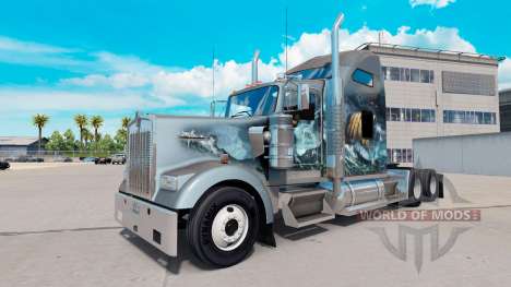 La piel de Viking para camión Kenworth W900 para American Truck Simulator