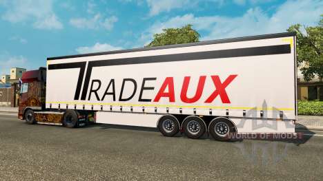 Cortina semirremolque Krone Tradeaux para Euro Truck Simulator 2
