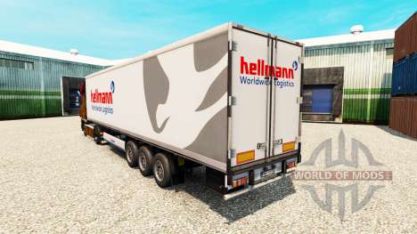 La piel Hellman en el semirremolque-el refrigera para Euro Truck Simulator 2