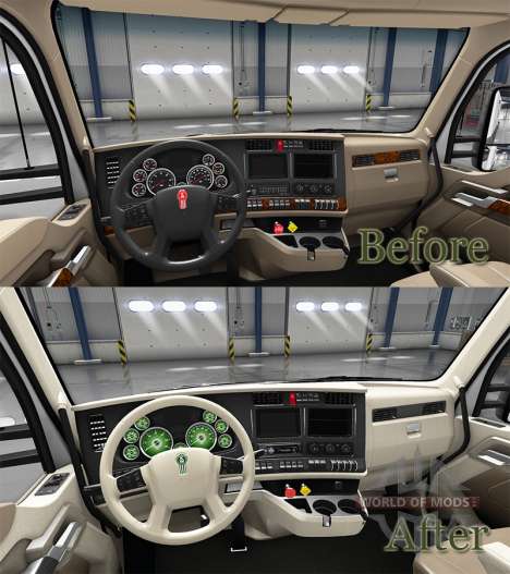 Interior de la Esfera Verde para Kenworth T680 para American Truck Simulator