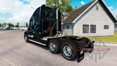 Скин Juan Christner на Freightliner Cascadia para American Truck Simulator