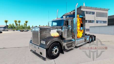 La piel de Mad Max en el camión Kenworth W900 para American Truck Simulator