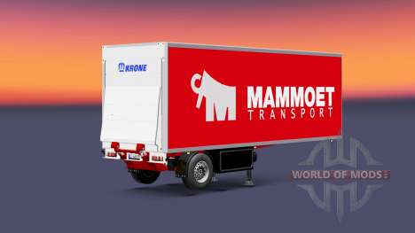 Semitrailer el refrigerador de la Corona de Mamm para Euro Truck Simulator 2