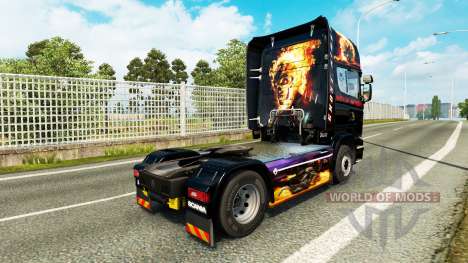 Ghost Rider piel para Scania camión para Euro Truck Simulator 2