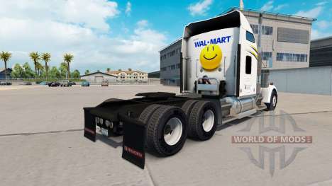 La piel de Walmart en el camión Kenworth W900 para American Truck Simulator