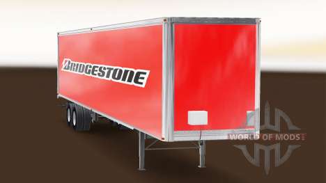 Bridgestone de la piel en el remolque para American Truck Simulator