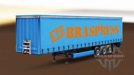 Braspress Transportes de la piel para el remolqu para Euro Truck Simulator 2