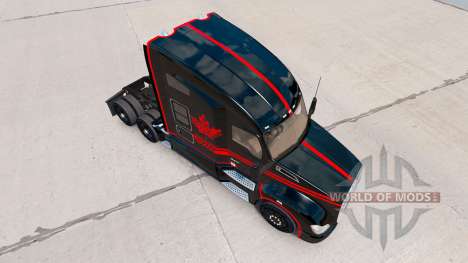 La piel Canadian Express Negro camión Kenworth para American Truck Simulator