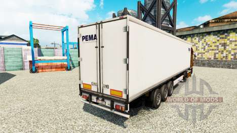 La piel PEMA para la semi-refrigerados para Euro Truck Simulator 2