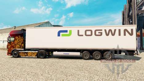 La piel Logwin Logística para la semi-refrigerad para Euro Truck Simulator 2