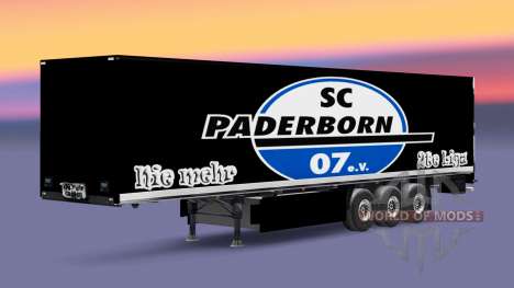 La piel SC Paderborn 07 en semi para Euro Truck Simulator 2