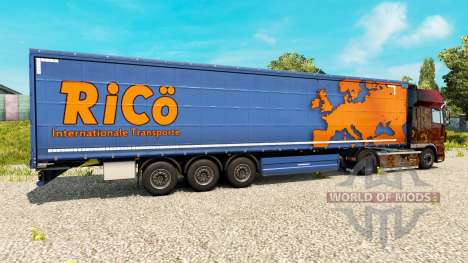 La piel Rico en remolques para Euro Truck Simulator 2