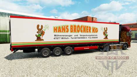 La piel Hans Brocker KG para la semi-refrigerado para Euro Truck Simulator 2