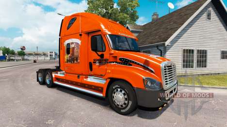 La piel de SCHNEIDER camión Freightliner Cascadi para American Truck Simulator