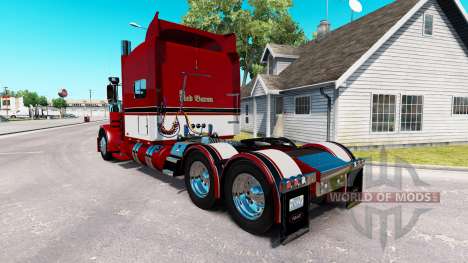Barón rojo de la piel para el camión Peterbilt 3 para American Truck Simulator