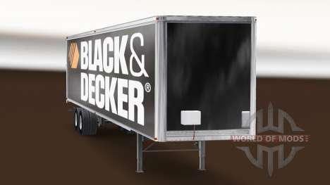 La piel de Black & Decker en el remolque para American Truck Simulator