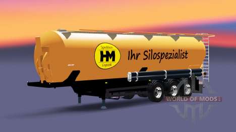 El semirremolque tanque HM Spedition & Logistik para Euro Truck Simulator 2