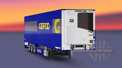 Semi-remolque frigorífico Chereau Gefco para Euro Truck Simulator 2
