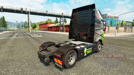 Brasil 2014 en la piel para camiones Volvo para Euro Truck Simulator 2