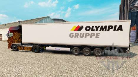 La piel Olympia Gruppe para la semi-refrigerados para Euro Truck Simulator 2