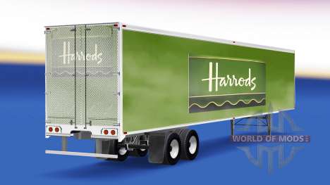 La piel de Harrods v2.0 en el semi-remolque para American Truck Simulator