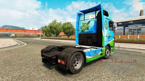 La piel de Ir Verde para tractor Mercedes-Benz para Euro Truck Simulator 2