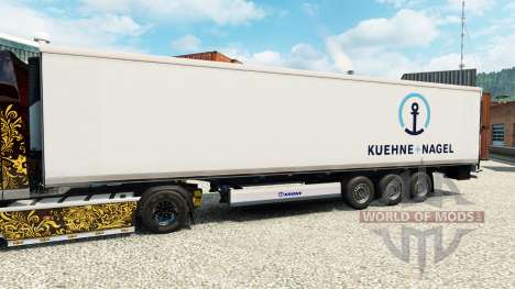 La piel Kuehne & Nagel de semi-refrigerados para Euro Truck Simulator 2