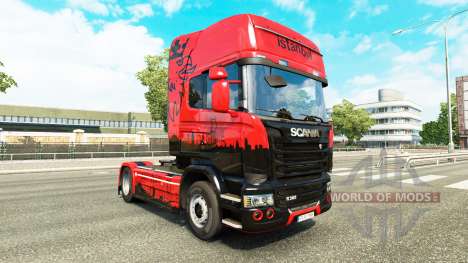 La piel de Estambul para tractor Scania para Euro Truck Simulator 2