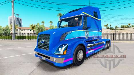 La piel Plycool en el tractor Volvo VNL 670 para American Truck Simulator