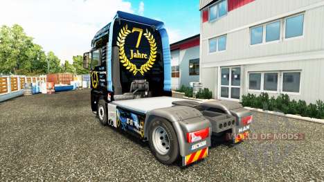 La piel de DJ Charty en el tractor HOMBRE para Euro Truck Simulator 2