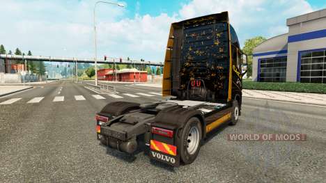 El Oro negro de la piel para camiones Volvo para Euro Truck Simulator 2