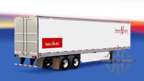 La piel de Transporte N v2 de Servicio.0 en el s para American Truck Simulator