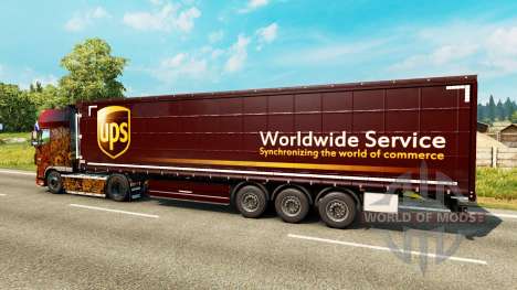 La piel de UPS para remolques para Euro Truck Simulator 2