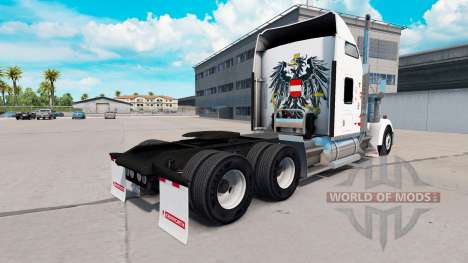La piel de Austria en camión Kenworth W900 para American Truck Simulator