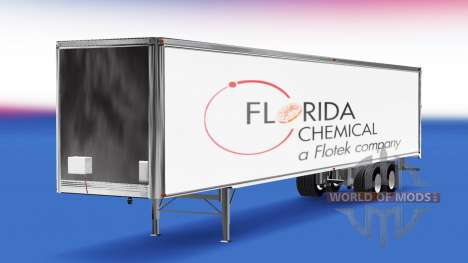 Florida Química de la piel en el remolque para American Truck Simulator