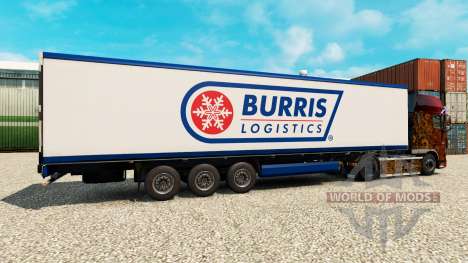 La piel Burris Logística para la semi-refrigerad para Euro Truck Simulator 2