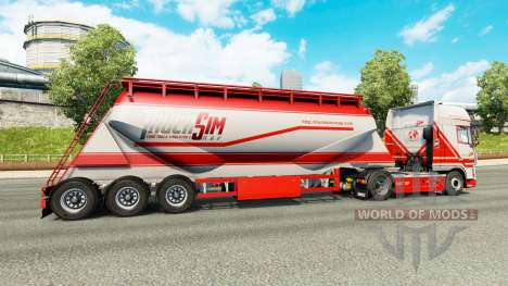 TruckSim de la piel en el semirremolque-camión d para Euro Truck Simulator 2