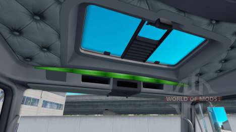Interior Verde-gris-para Kenworth W900 para American Truck Simulator