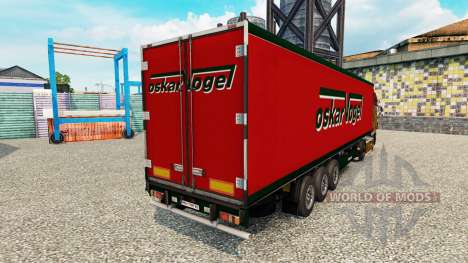 La piel Oskar Vogel en el semirremolque-el refri para Euro Truck Simulator 2