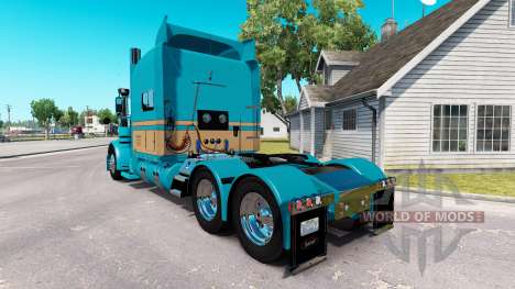 Скин Johnson Ganado LLC на Peterbilt 389 para American Truck Simulator