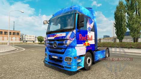 Rojo de la piel de Toro para el camión Mercedes- para Euro Truck Simulator 2
