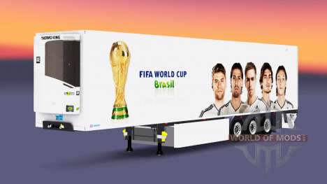 Semirremolque refrigerado ES Copa Mundial de la  para Euro Truck Simulator 2