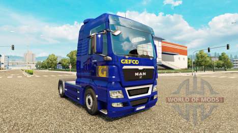 La piel Gefco para tractor HOMBRE para Euro Truck Simulator 2