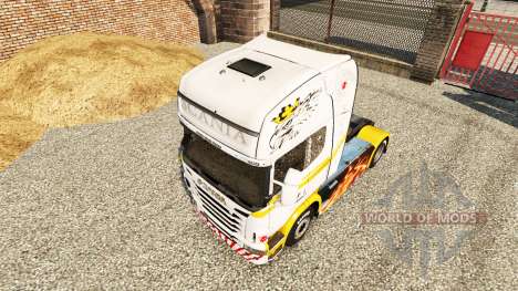 Piel de oro Blanco en el tractor Scania para Euro Truck Simulator 2