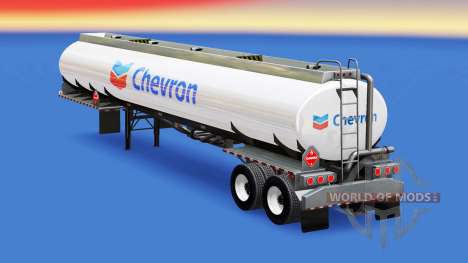 La piel de Chevron en el tanque de combustible para American Truck Simulator