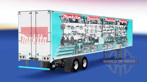 La piel Makita v2.0 en el semi-remolque para American Truck Simulator