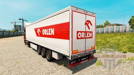La piel PKN ORLEN para remolques para Euro Truck Simulator 2