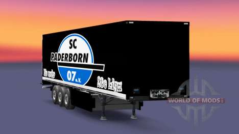 La piel SC Paderborn 07 en semi para Euro Truck Simulator 2