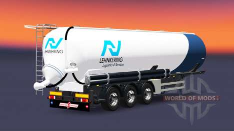 The semitrailer tanque de Lehnkering para Euro Truck Simulator 2