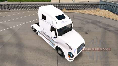La piel de B. A. H. Express truck Volvo VNL 670 para American Truck Simulator